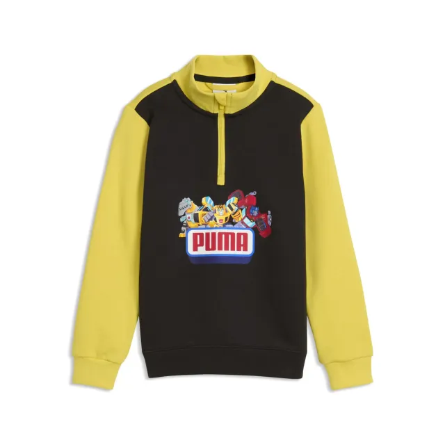 Puma x Transformers Felpa Bambino Mezza Zip Nero