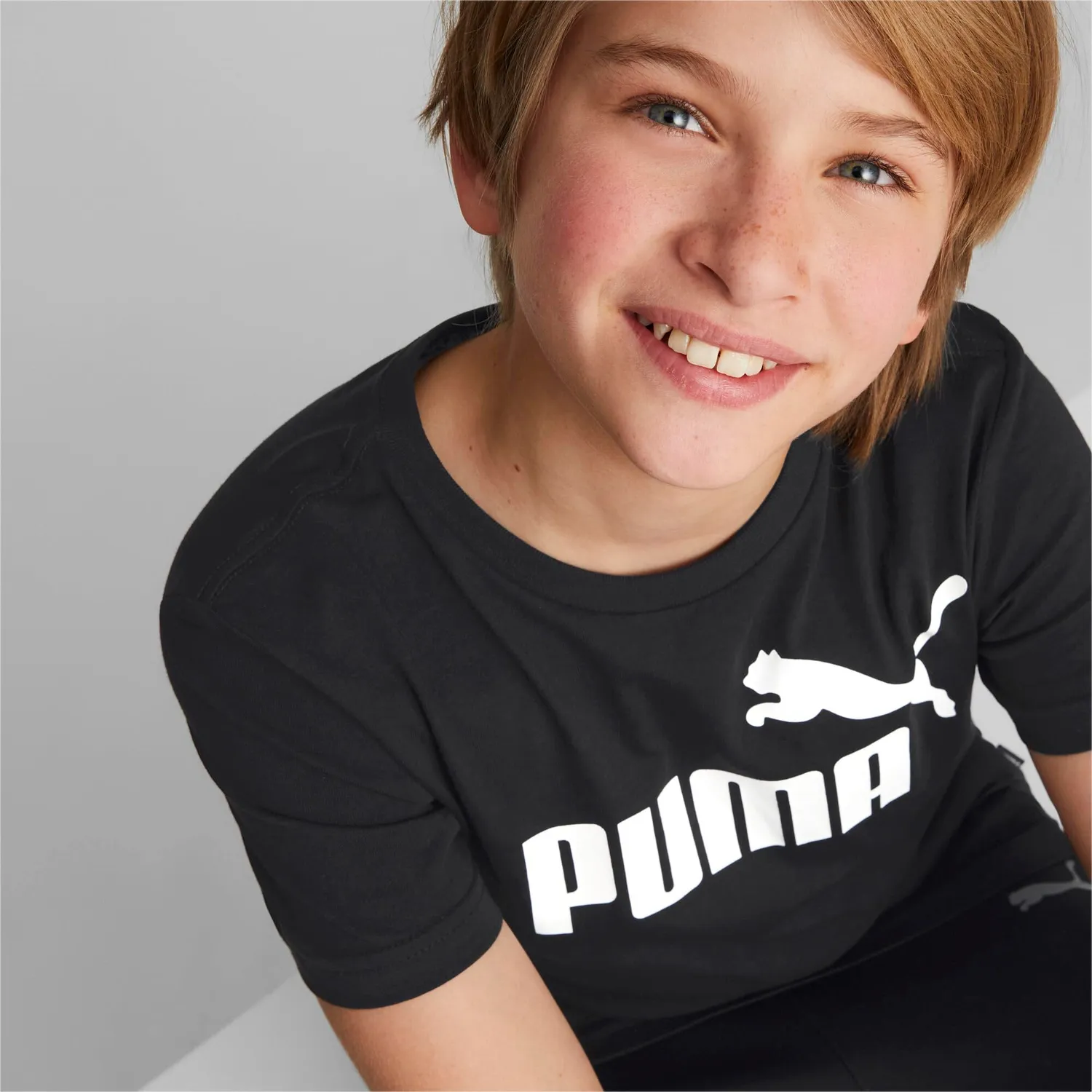 Puma Ess No. 1 Logo Tee t-shirt ragazzi cotone logo grande