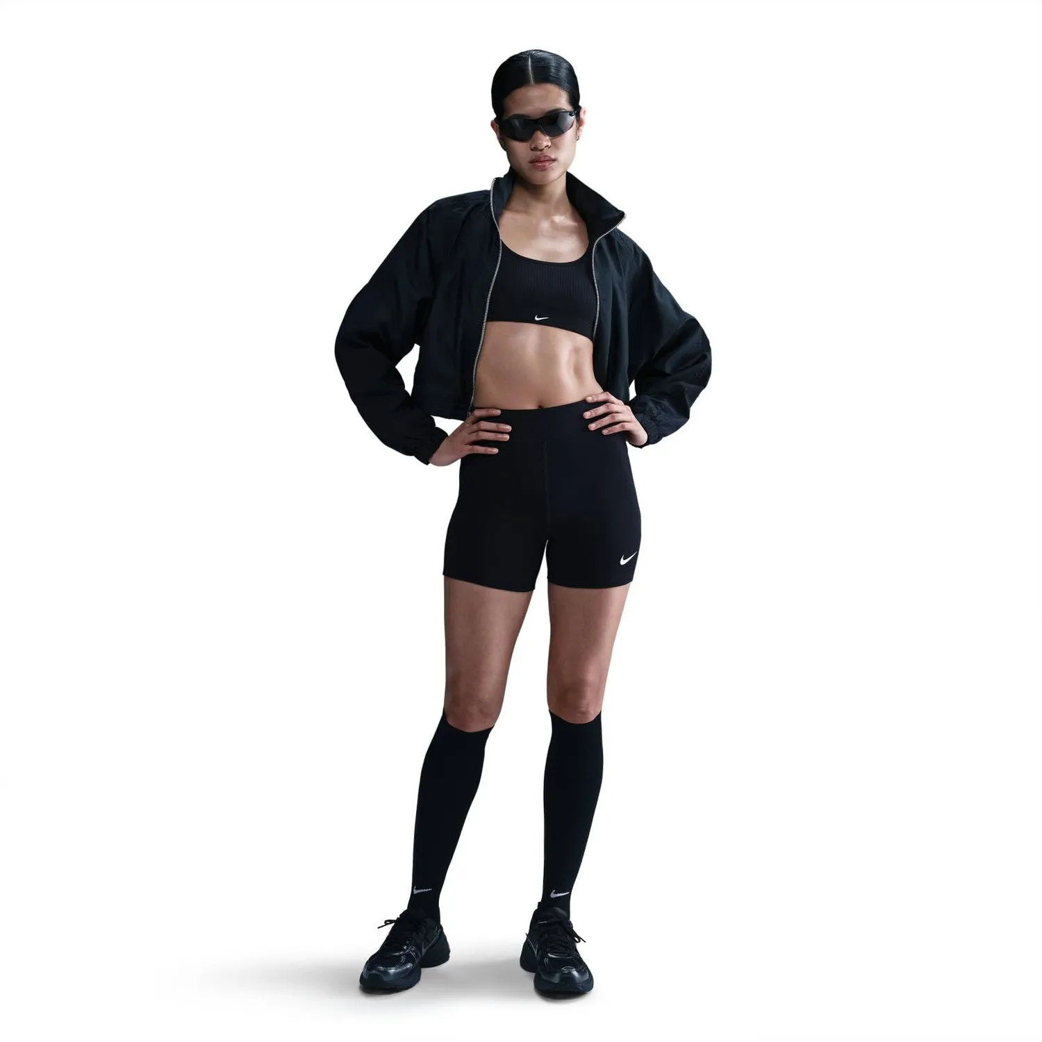 Nike Sportswear Classic bike shorts donna M neri vita alta