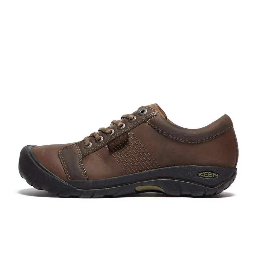 Keen Austin oxford uomo cioccolato marrone in pelle idrorepellente