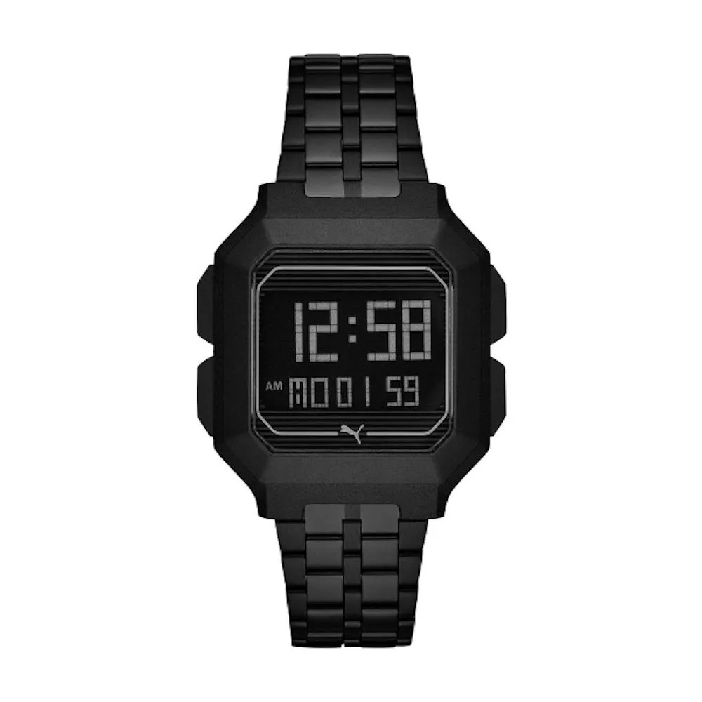 PUMA orologio donna digitale Oro/Nero acciaio