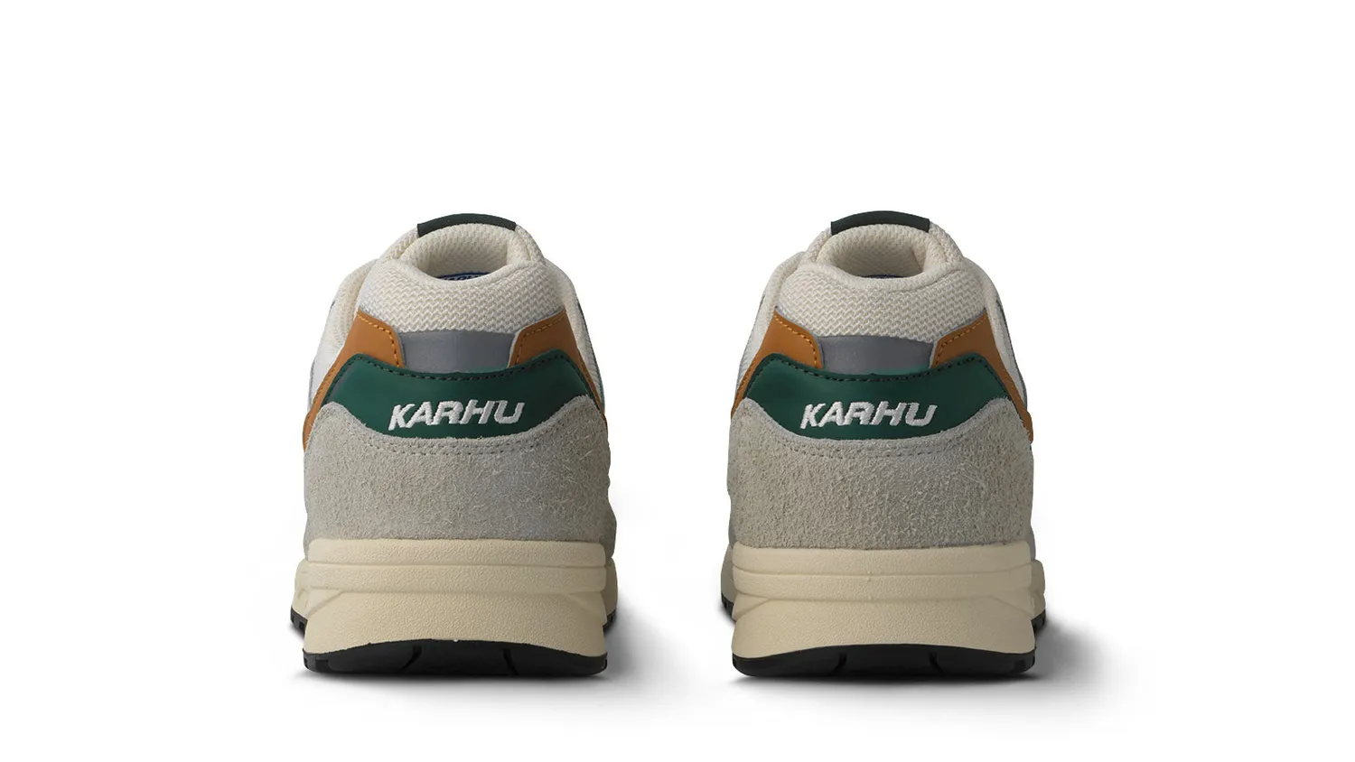Karhu Legacy 96 Foggy Dew sneakers in pelle verde arancio