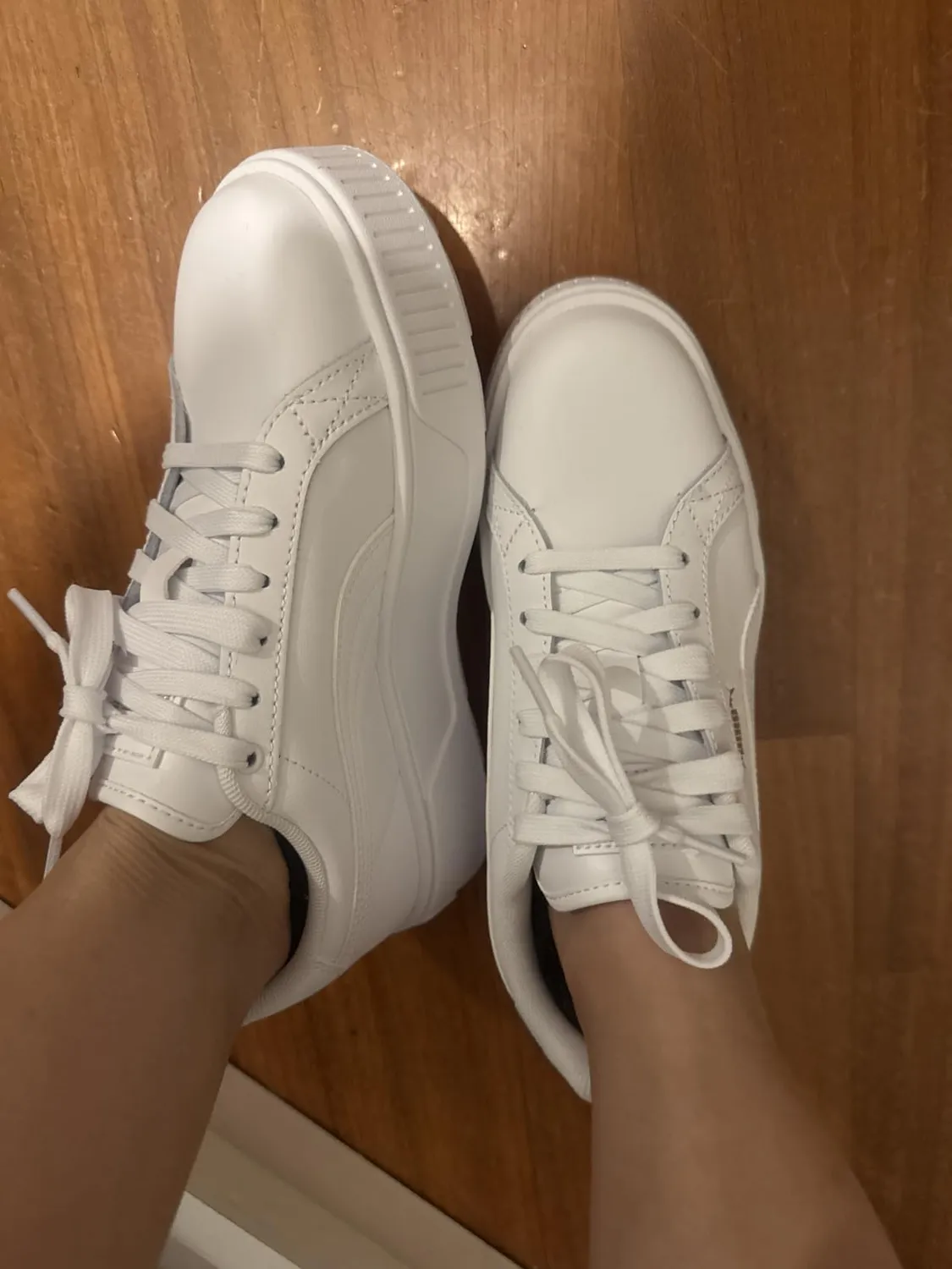 Puma Karmen L sneakers donna platform bianche