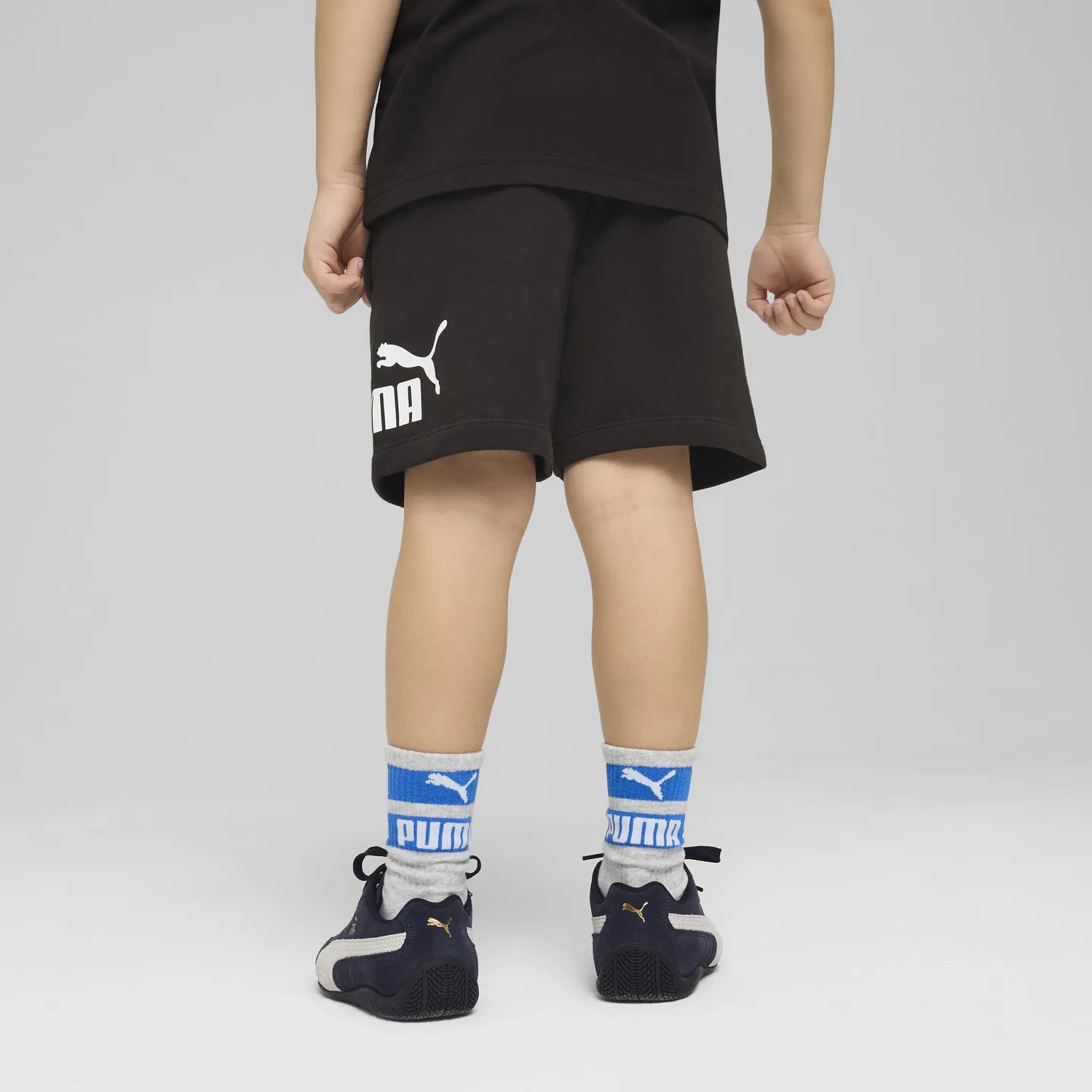 PUMA Ess No.1 Logo Shorts TR PS pantaloncini bimbo Green Moon