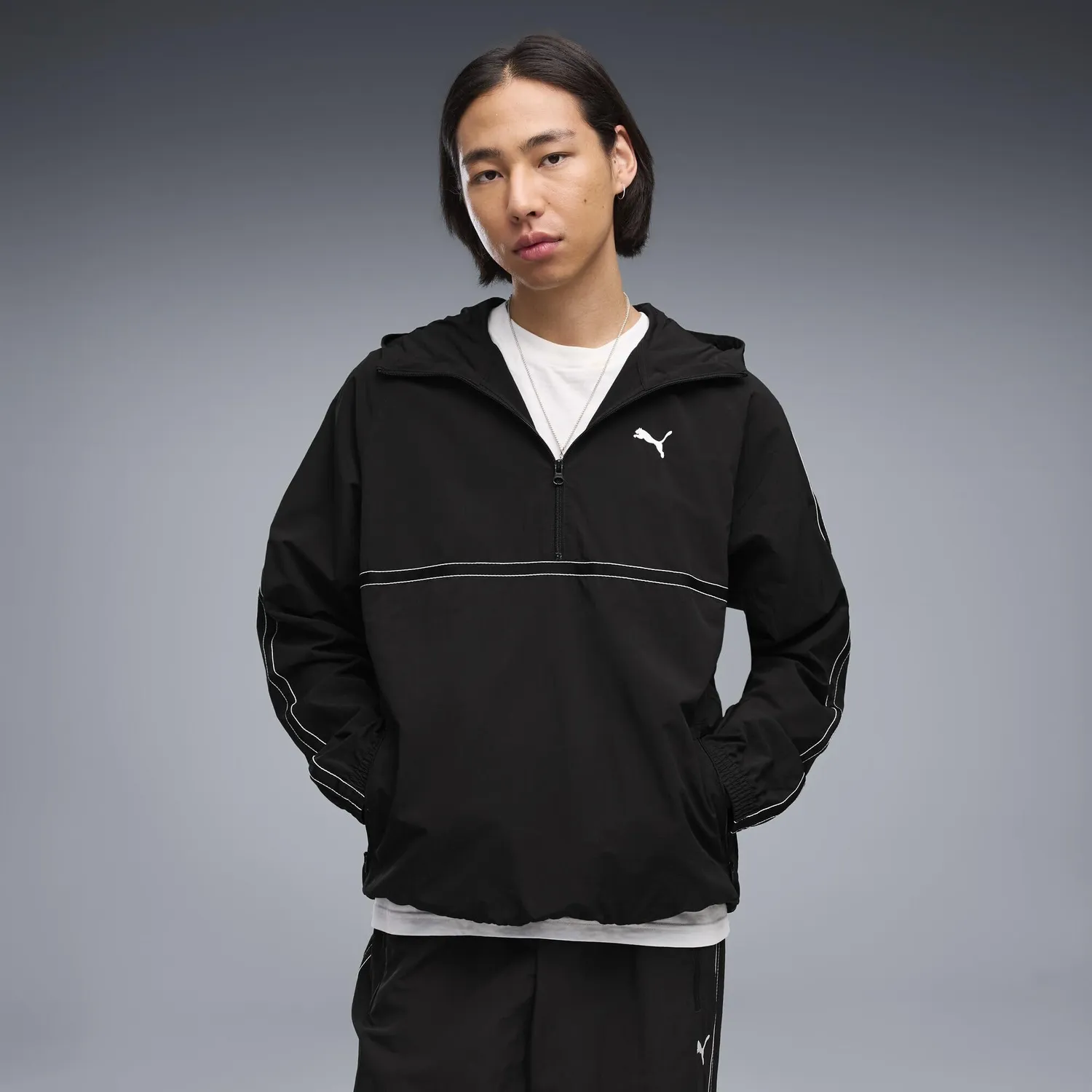 Puma Class Relaxed Pinnacle Felpa Mezza Zip Uomo S