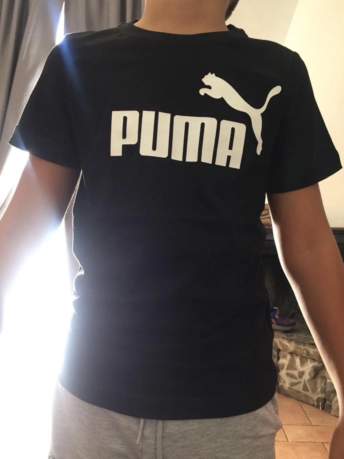 Puma Ess No. 1 Logo Tee t-shirt ragazzi cotone logo grande