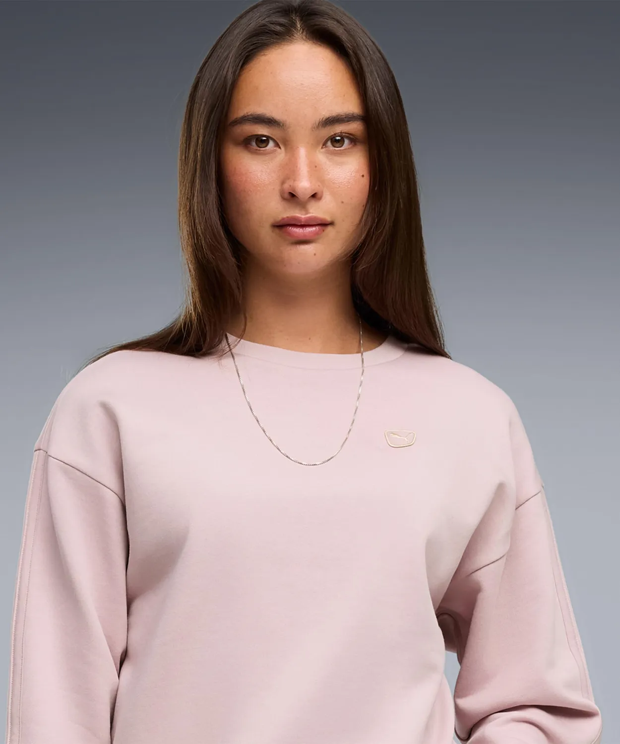 Puma Ess Elevated Comfort Crew felpa donna Misty Pink