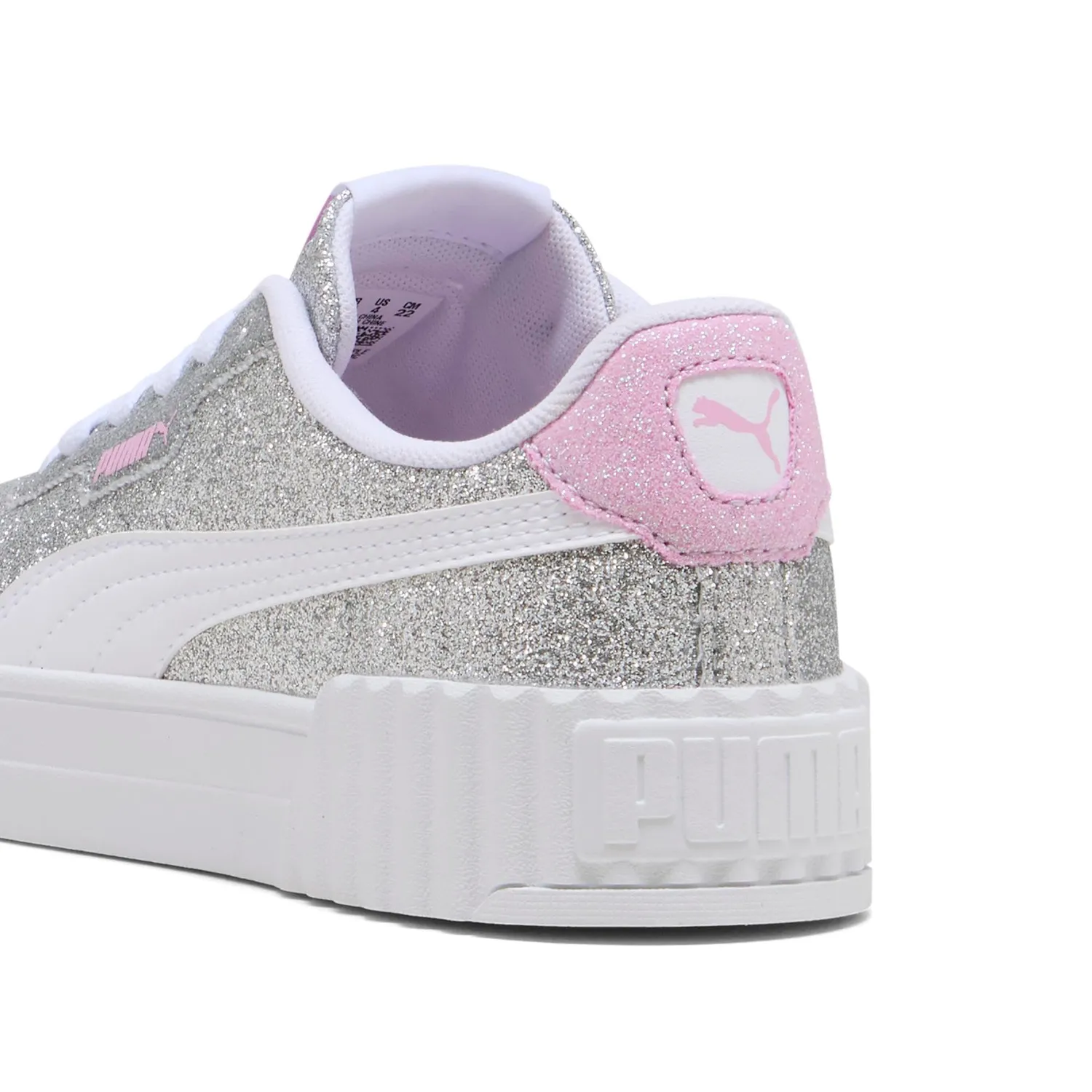 Puma Carina 3.0 Glitz Jr sneakers 37.5 argento