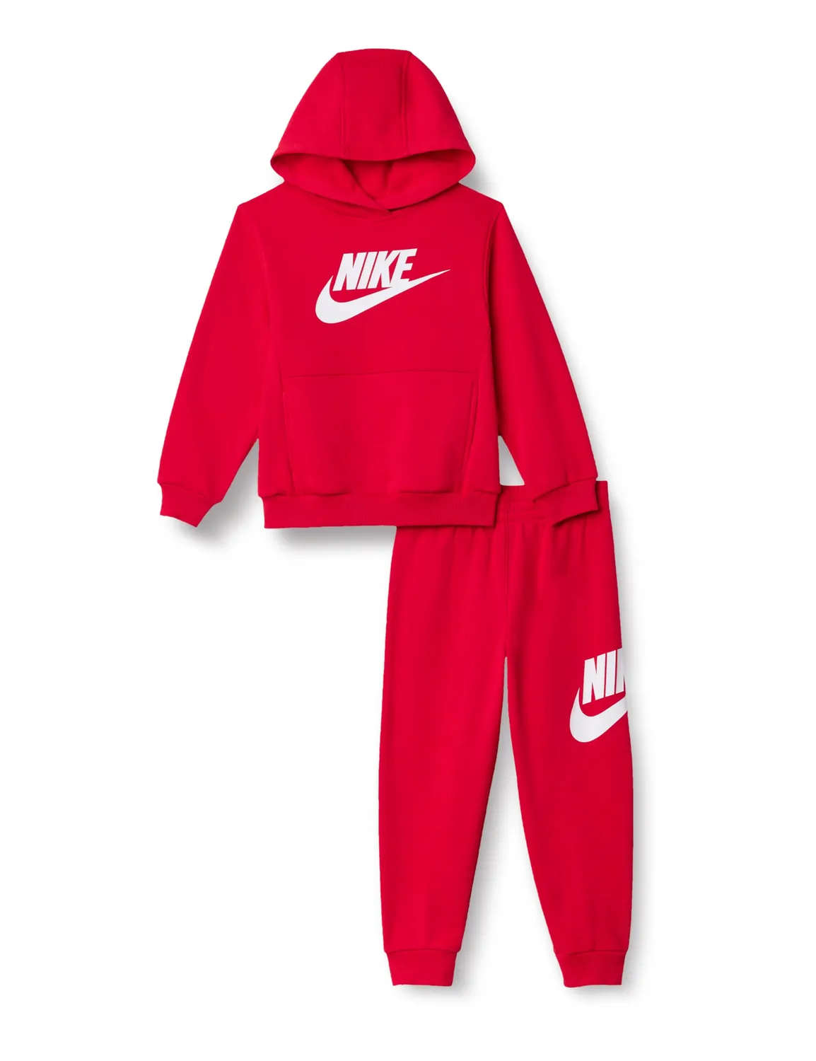 Nike Club Fleece tuta bimbi beige felpa cappuccio