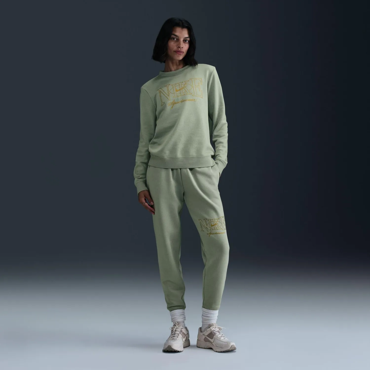 Nike Club Fleece joggers donna M pile cotone