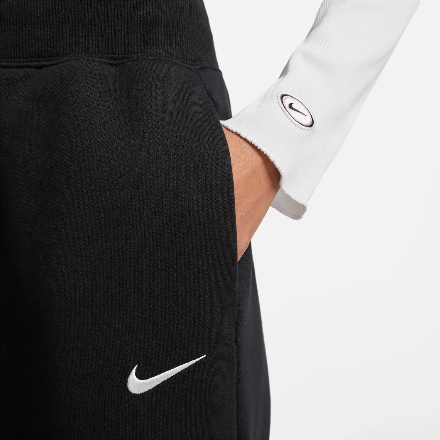 Nike Phoenix Fleece HR Wide pantaloni donna XS Tall