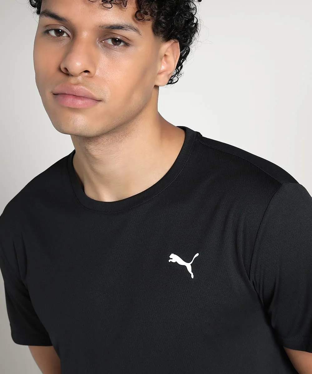Puma Tad Essential Poly Texture Tee maglietta nera poliestere