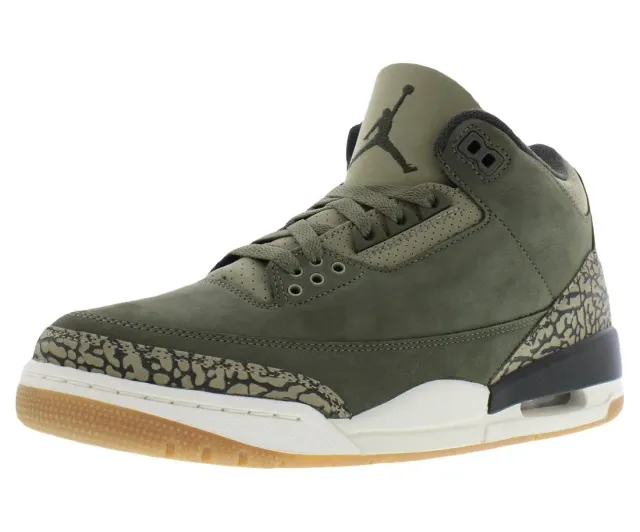 Jordan Air 3 Retro Medium Olive sneakers 42 EU pelle