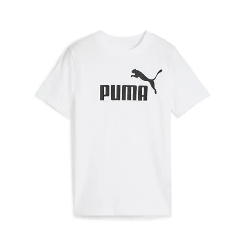Puma Ess No.1 Logo t-shirt bambino bianco cotone taglia 176