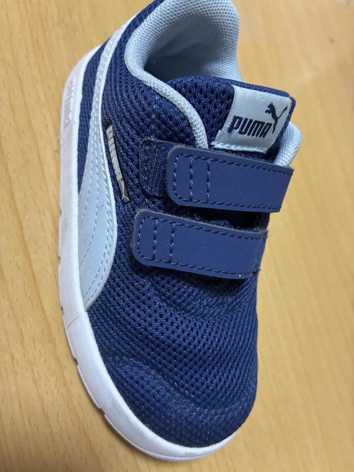 Puma Courtflex V3 398086 sneakers bimbo Blue Jewel mesh