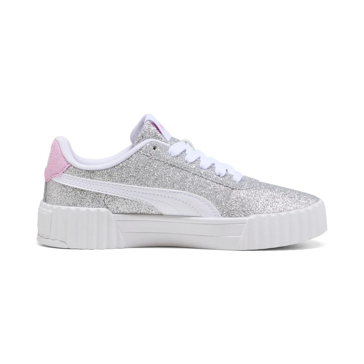 Puma Carina 3.0 Glitz Jr sneakers 37.5 argento