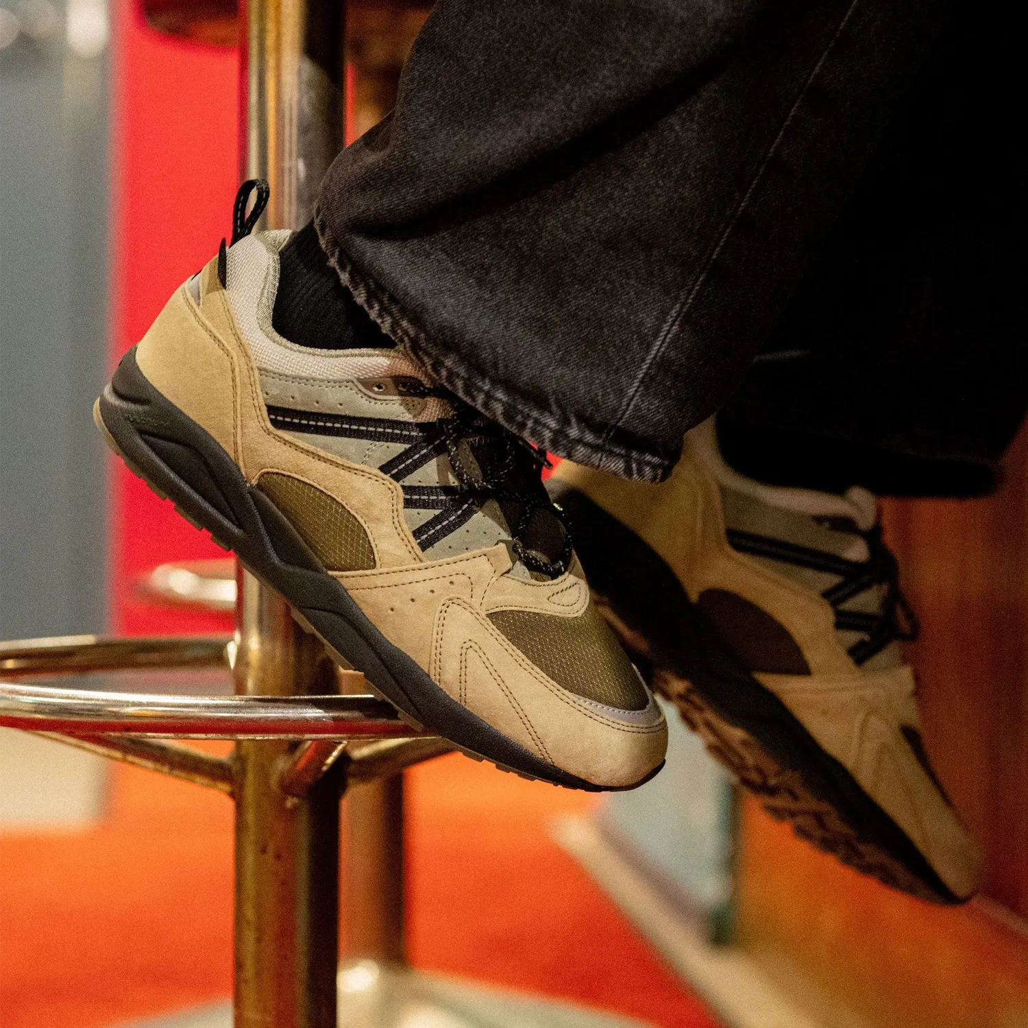 Karhu Fusion 2.0 Cordura scarpe Pale Olive tessuto