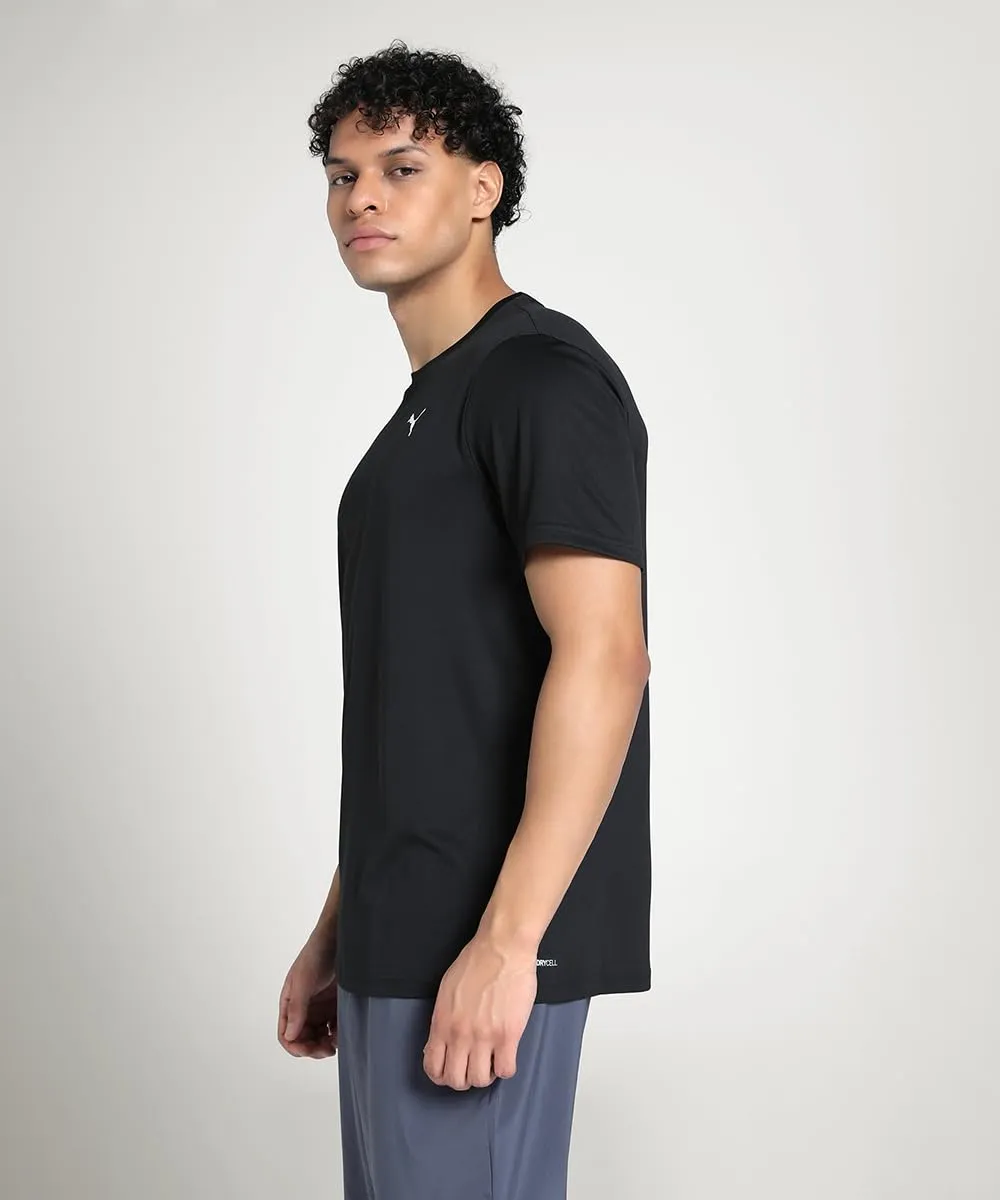 Puma Tad Essential Poly Texture Tee maglietta nera poliestere