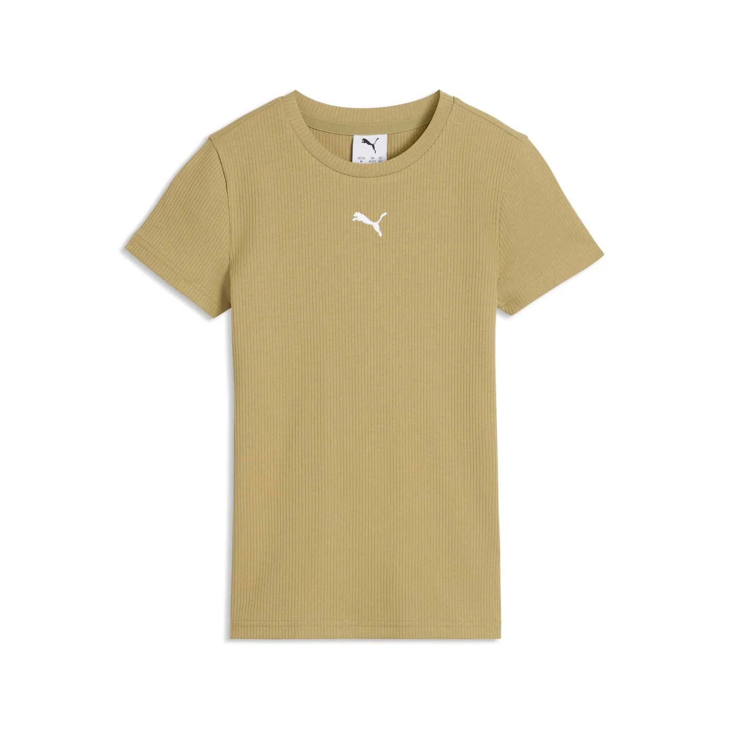 Puma Ess Elevated Rib Slim Tee G maglietta Misty Pink