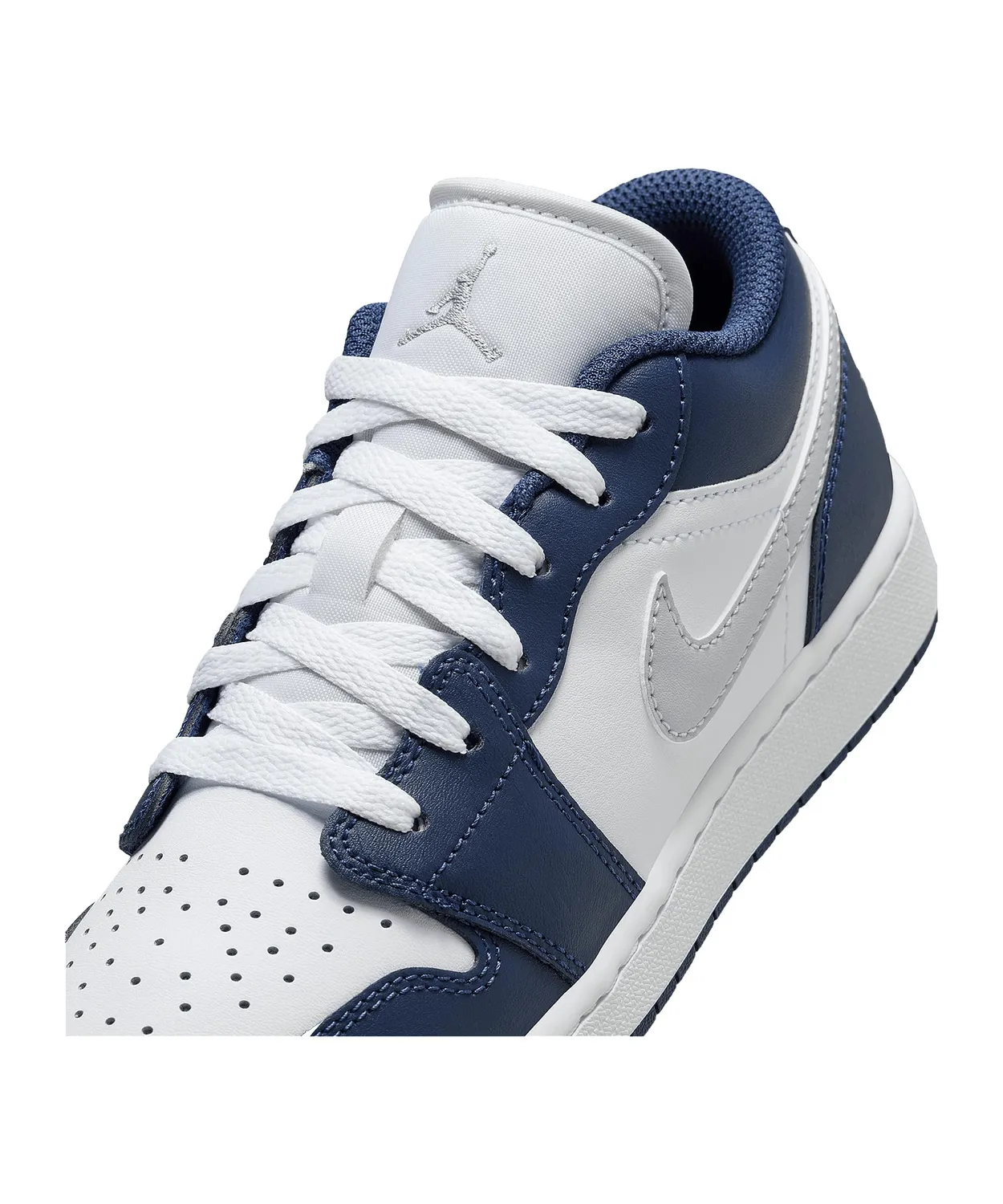 Nike Air Jordan 1 Basso GS scarpe ragazzo bianche 4 UK