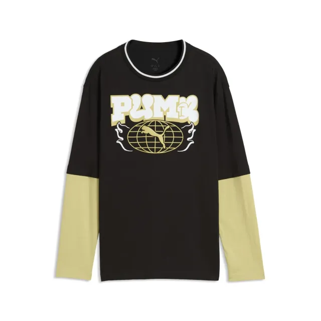 Puma Mid90s Relaxed Layered Longsleeve Tee B maglia bambino 1 pz