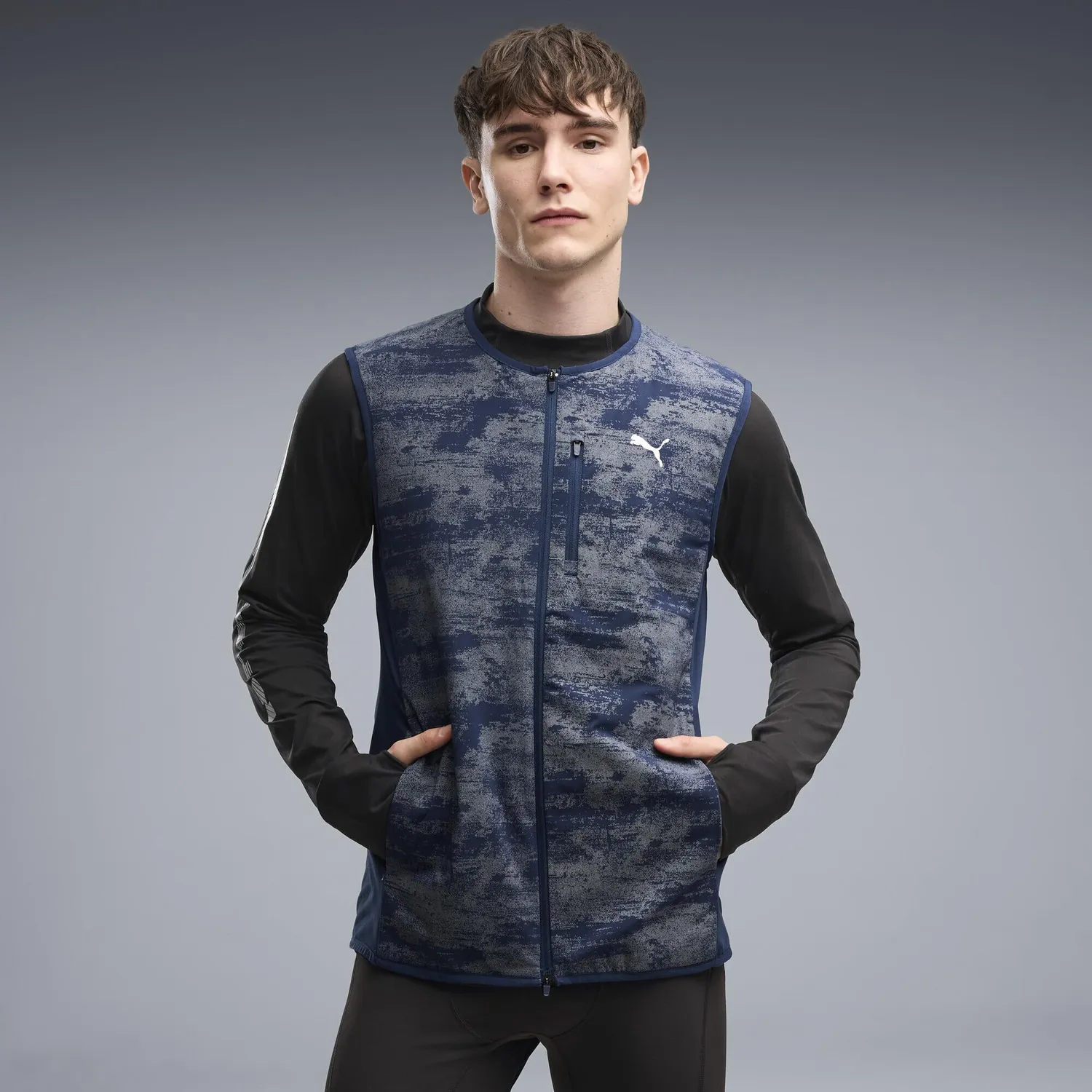Puma Brightstride PrimaLoft gilet running uomo 3XL nero