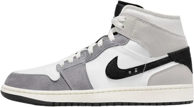 Jordan 1 Mid DQ8426 104 scarpe Cement Grey 46 EU pelle