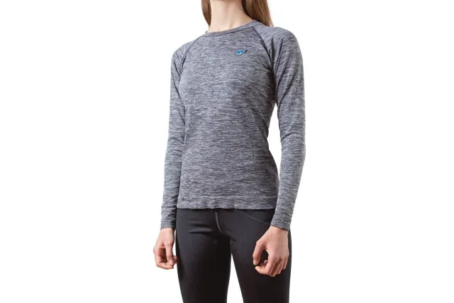 Karhu Fluid Seamless maglia running donna Grey Melange