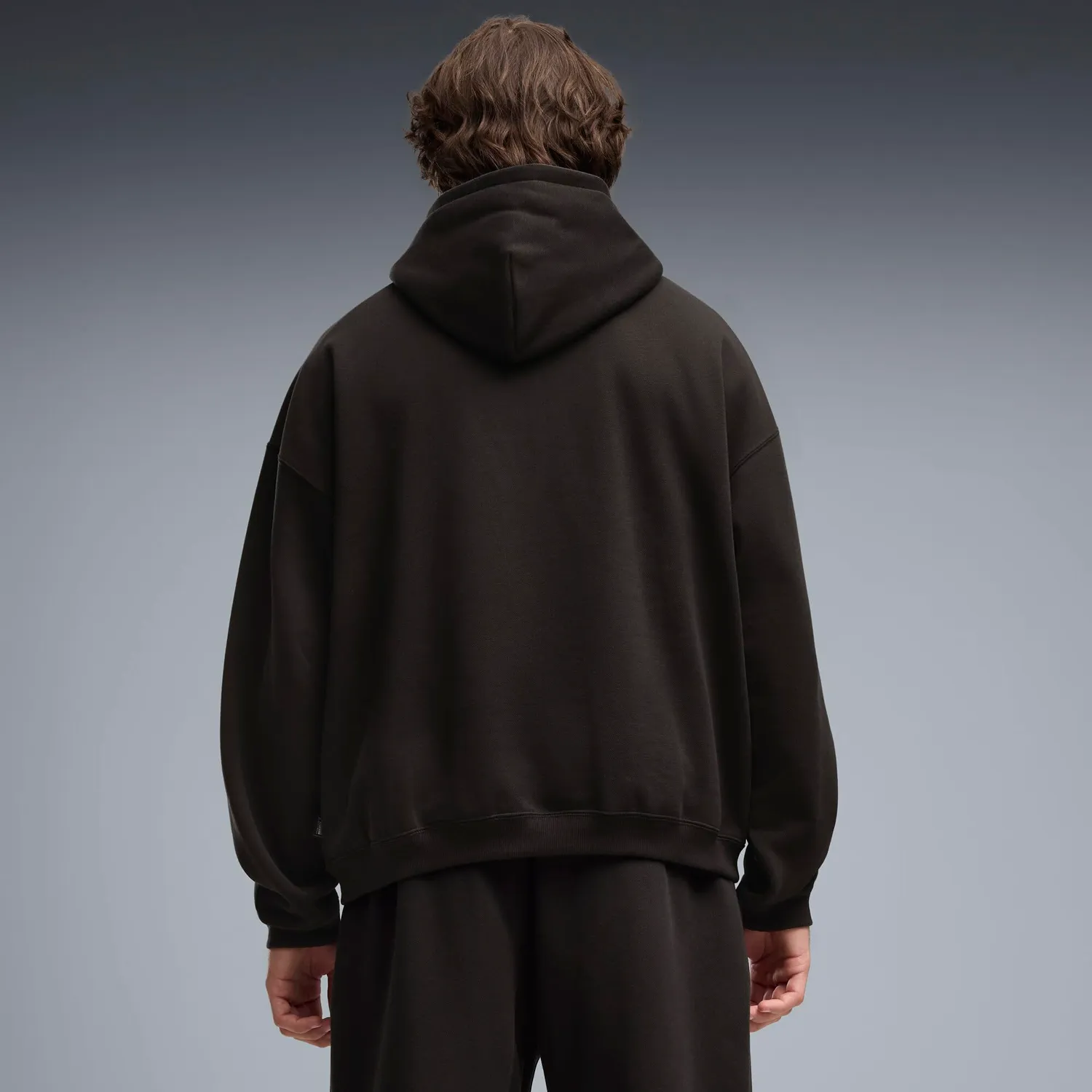 PUMA Fundamentals Felpa Cappuccio Uomo FL Grigia Calda