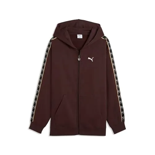 PUMA Ess Elevated Tape Felpa Zip Nera Full-Zip Hoodie