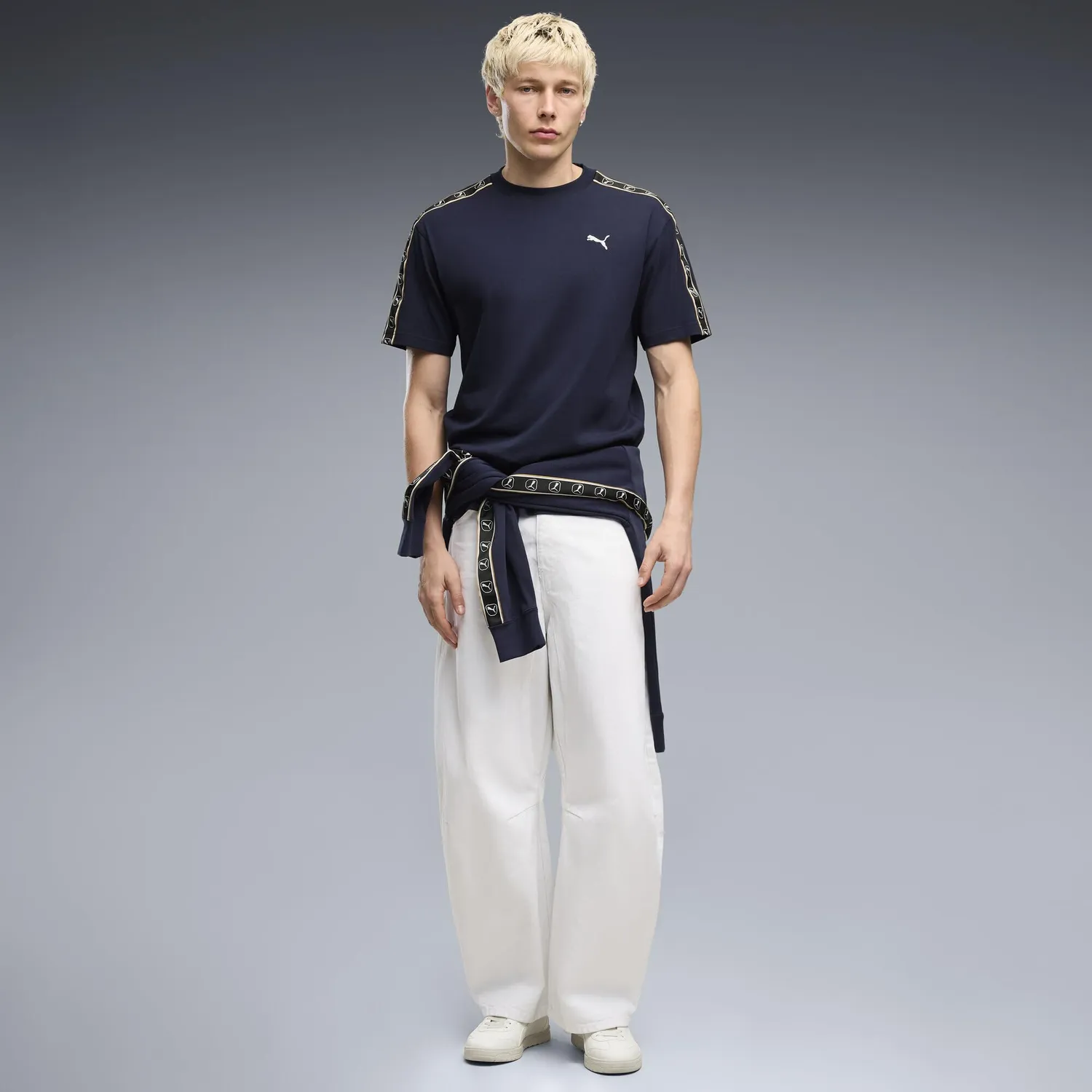 Puma Ess Elevated Tape Relaxed Tee maglietta uomo pacco da 1 relaxed