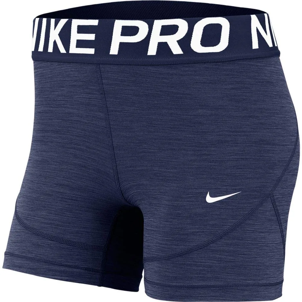 Nike Pro Mesh maglia donna carbon heather aderente