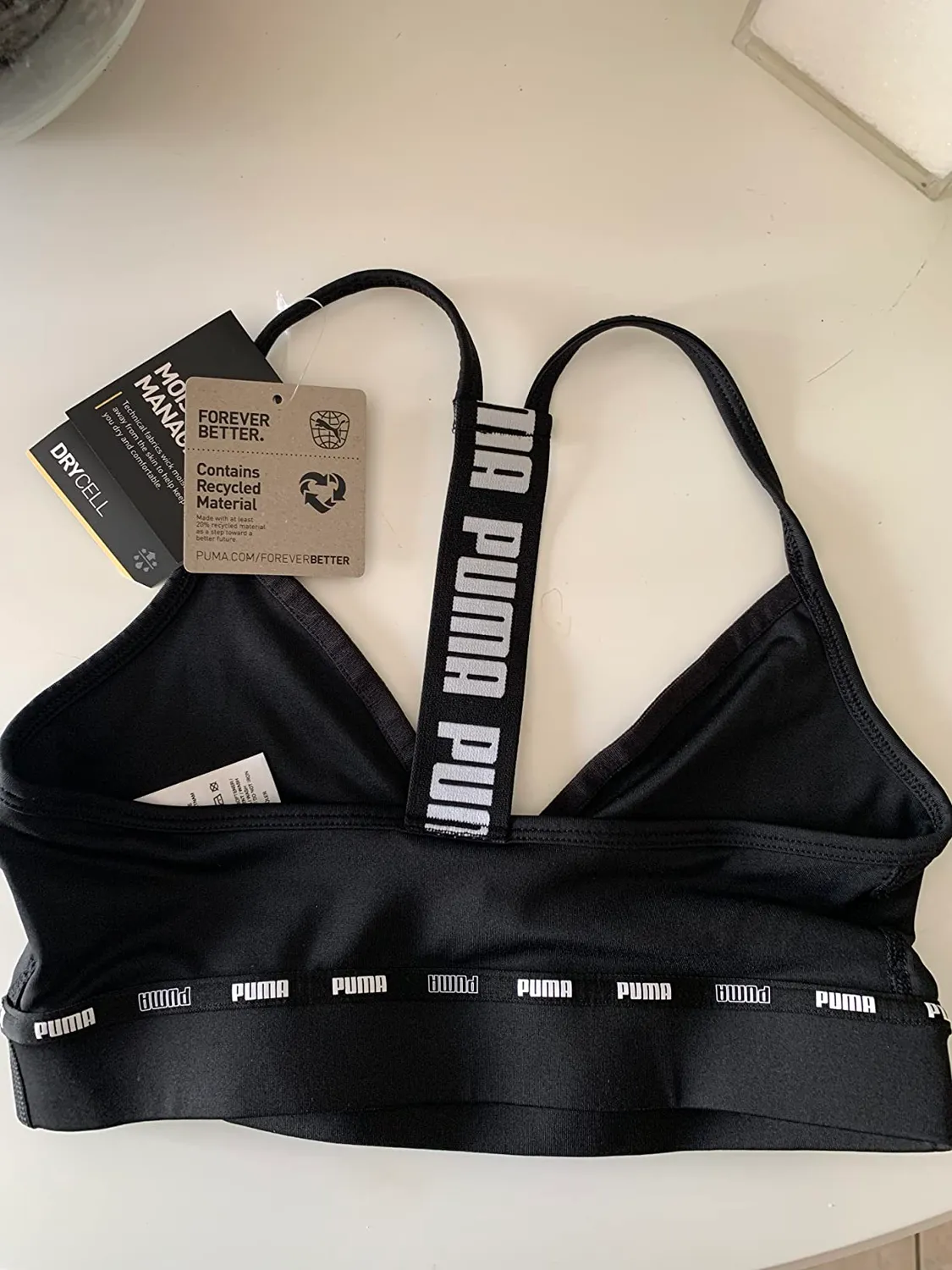 Puma Strong Strappy reggiseno sportivo donna nero basso impatto