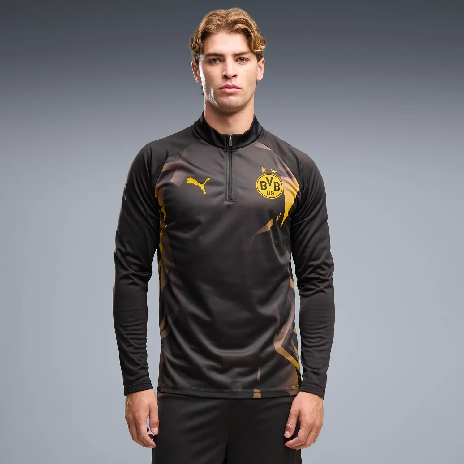 Puma Borussia Dortmund Warm Up 1/4 Zip maglia allenamento