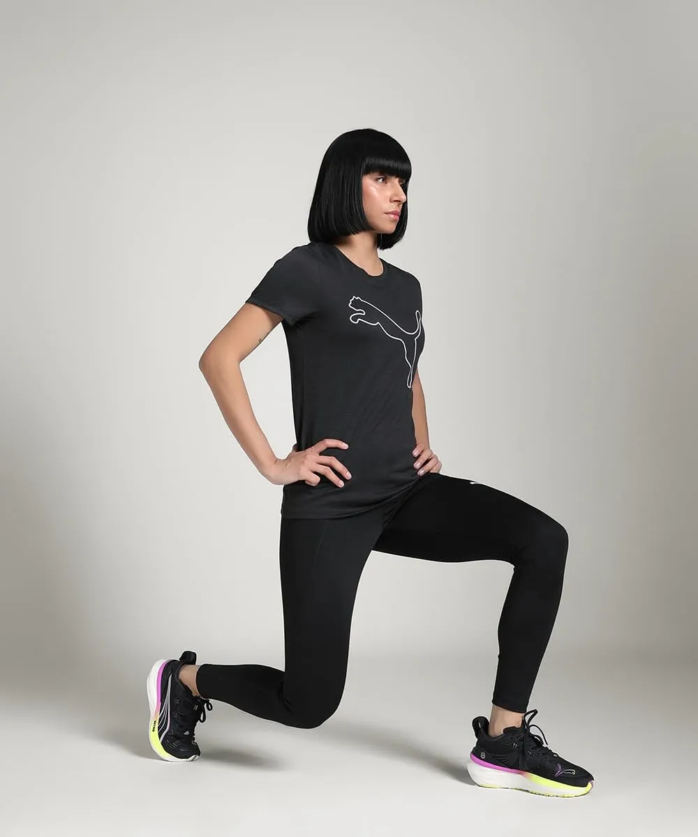 Puma Essential Heather Logo maglietta donna cotone