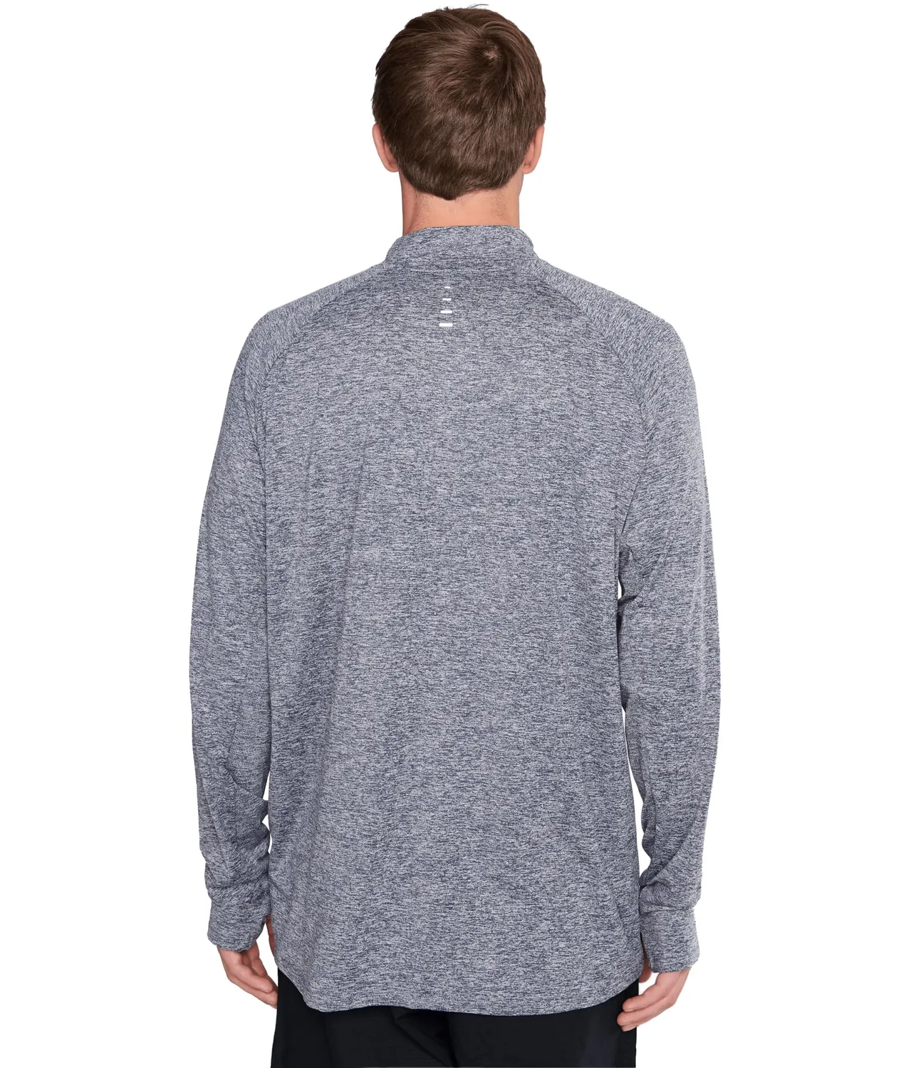 Nike Stride Dri-Fit maglia running uomo nera mezza zip