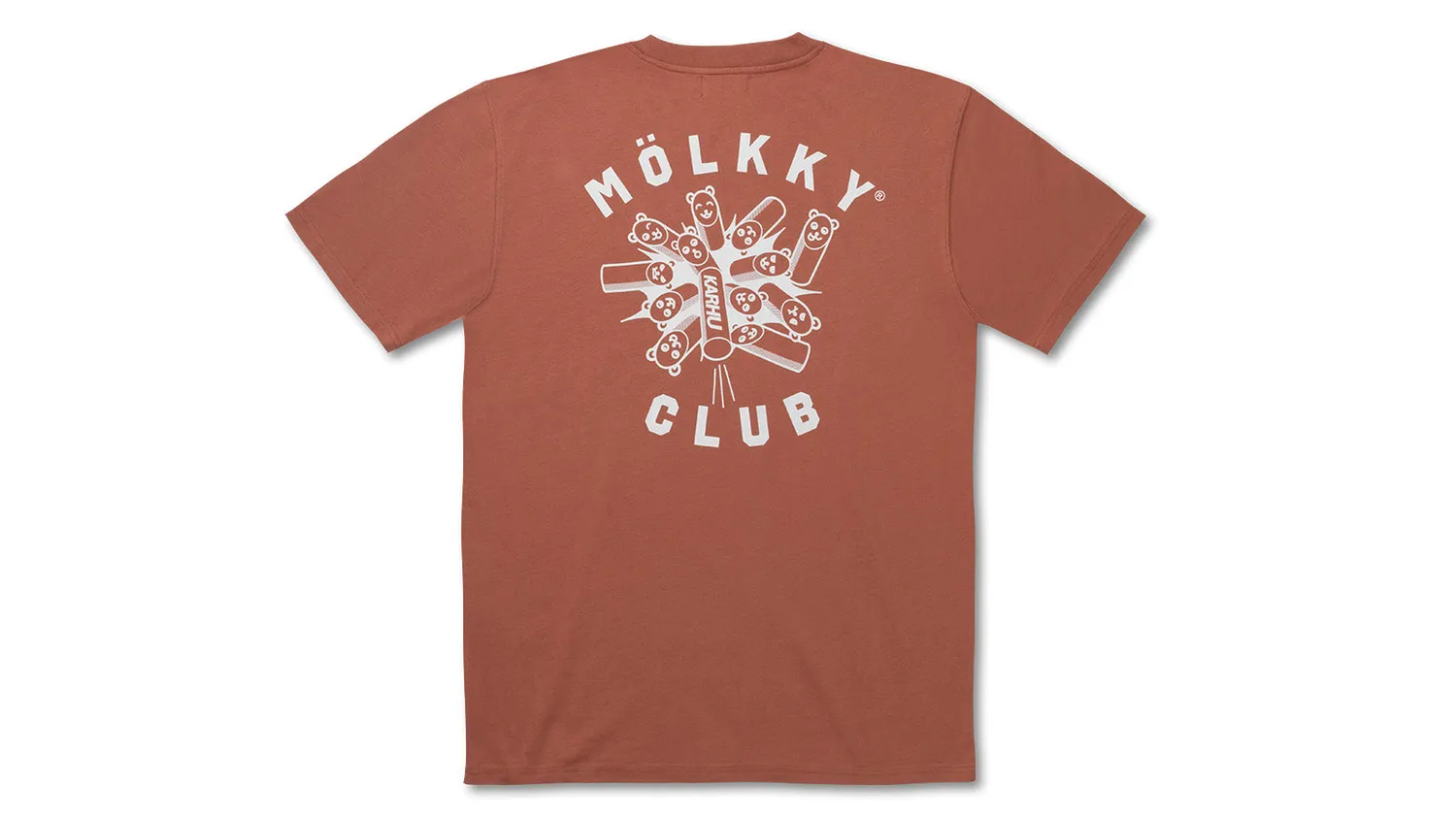 Karhu Mölkky Club t-shirt burnt brick cotone
