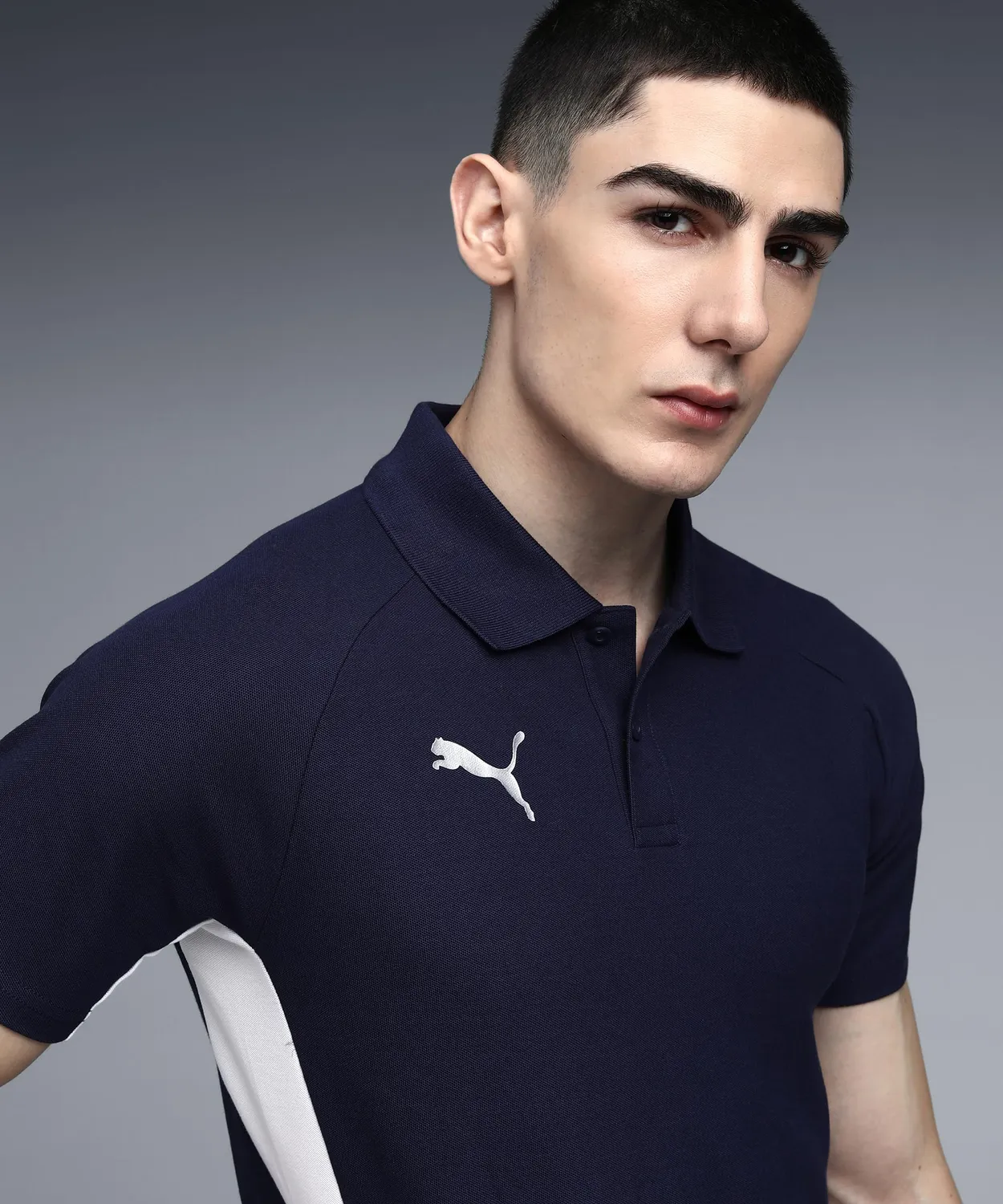 Puma TeamEVOSTRIPE polo uomo slim fit cotone