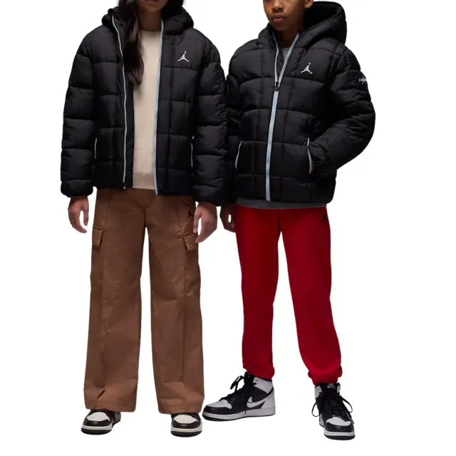 Jordan Midweight Puffer piumino ragazzi 12-13 anni nero