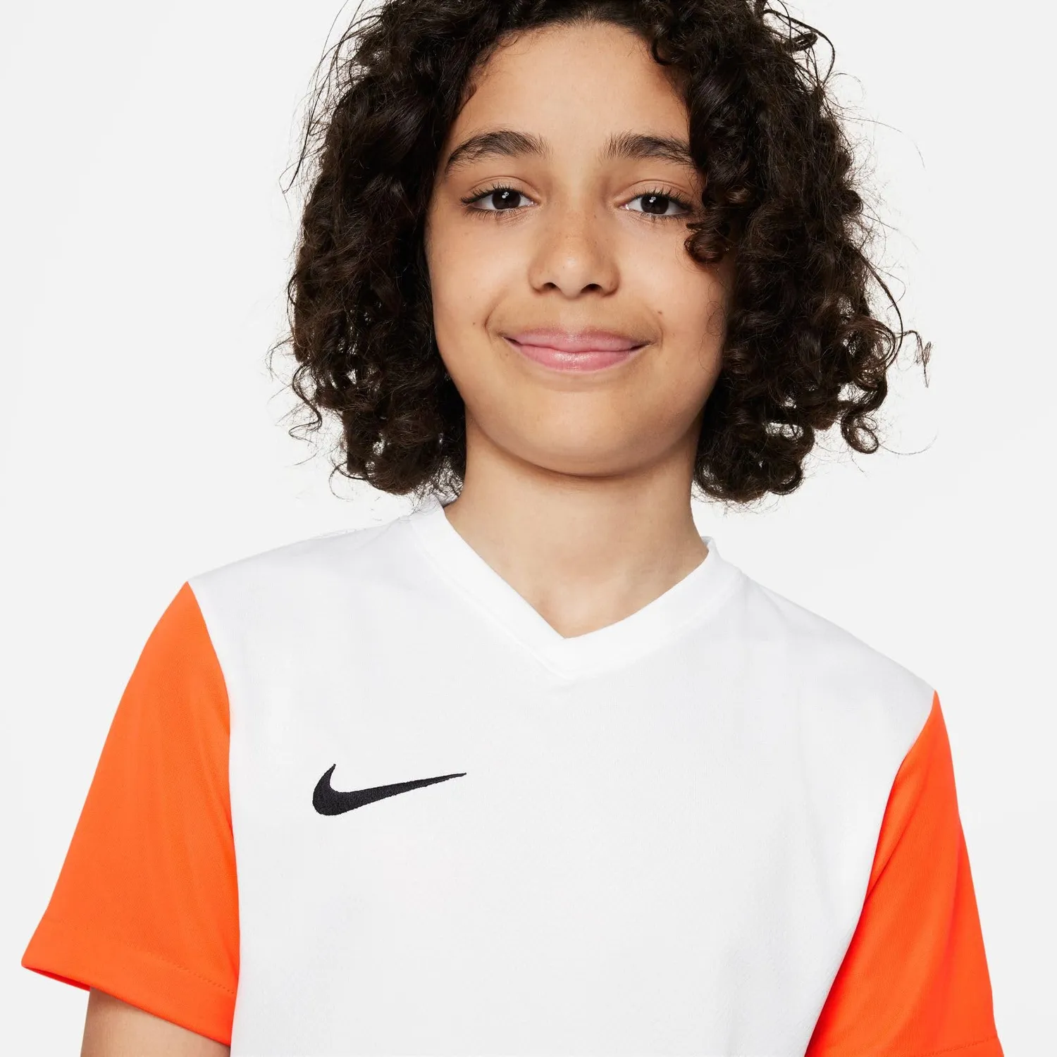Nike Park VII maglia calcio bambino manica lunga bianco nero