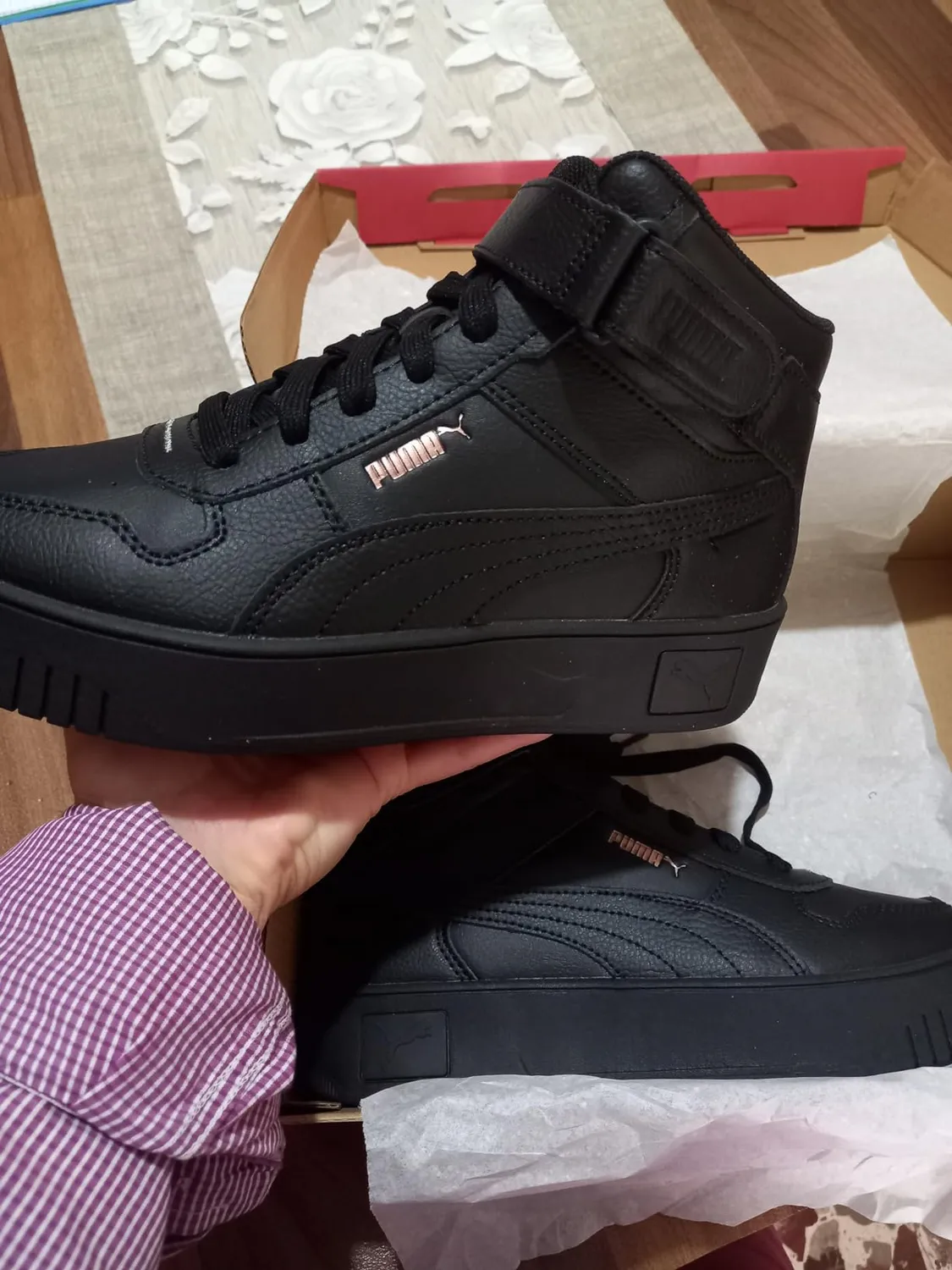 PUMA Carina Street Mid sneakers donna White Black