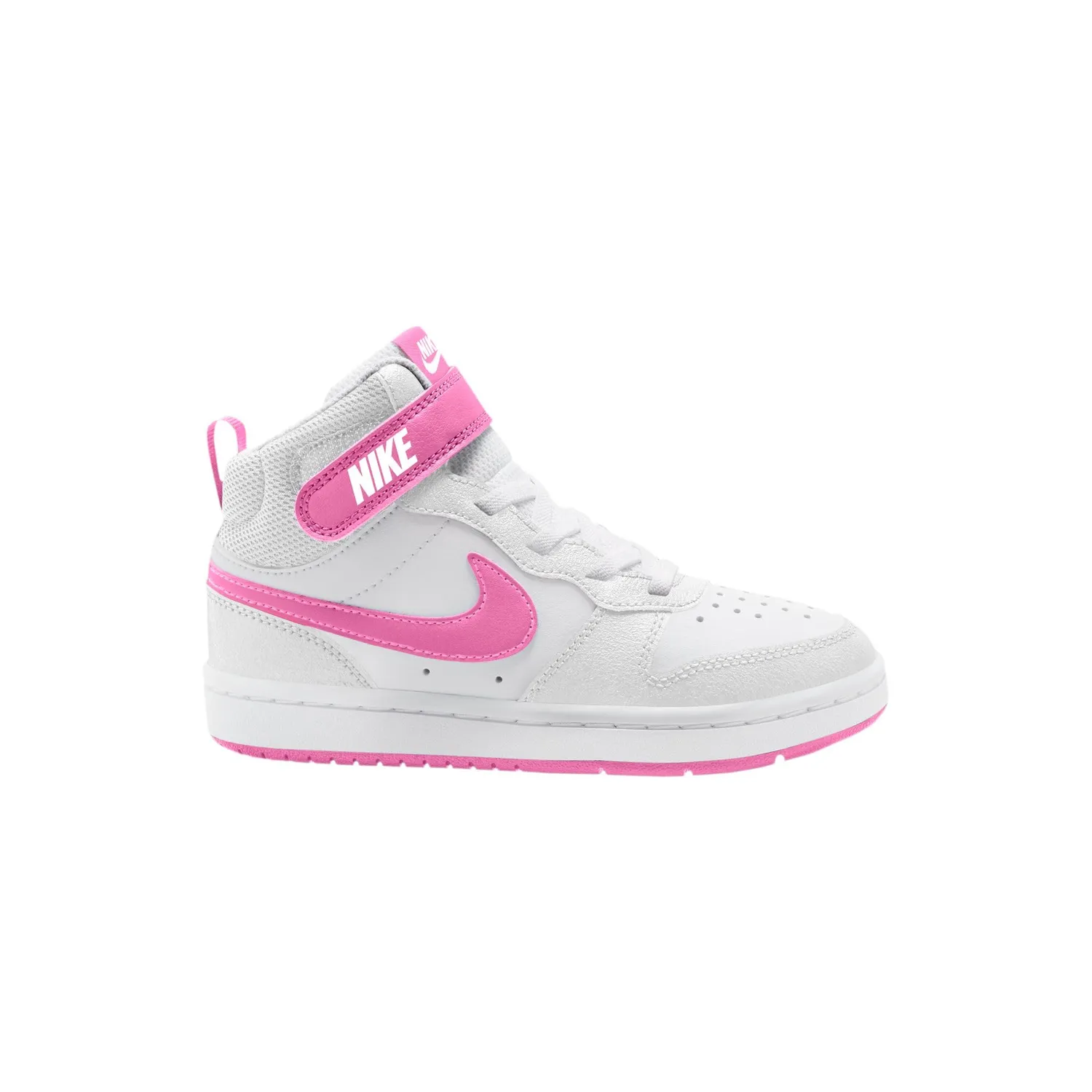 Nike Air Jordan 1 Mid scarpe bambino alte bianche