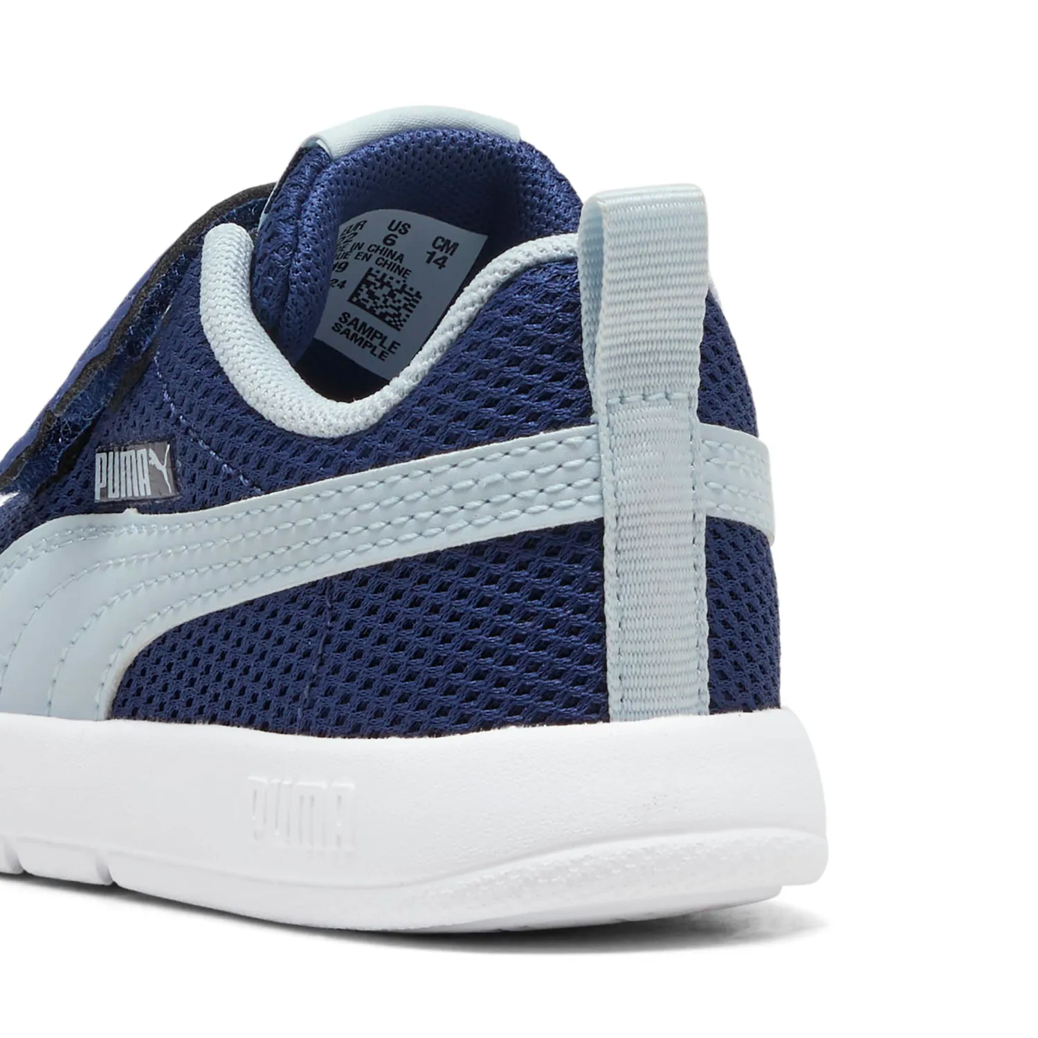 Puma Courtflex V3 398086 sneakers bimbo Blue Jewel mesh