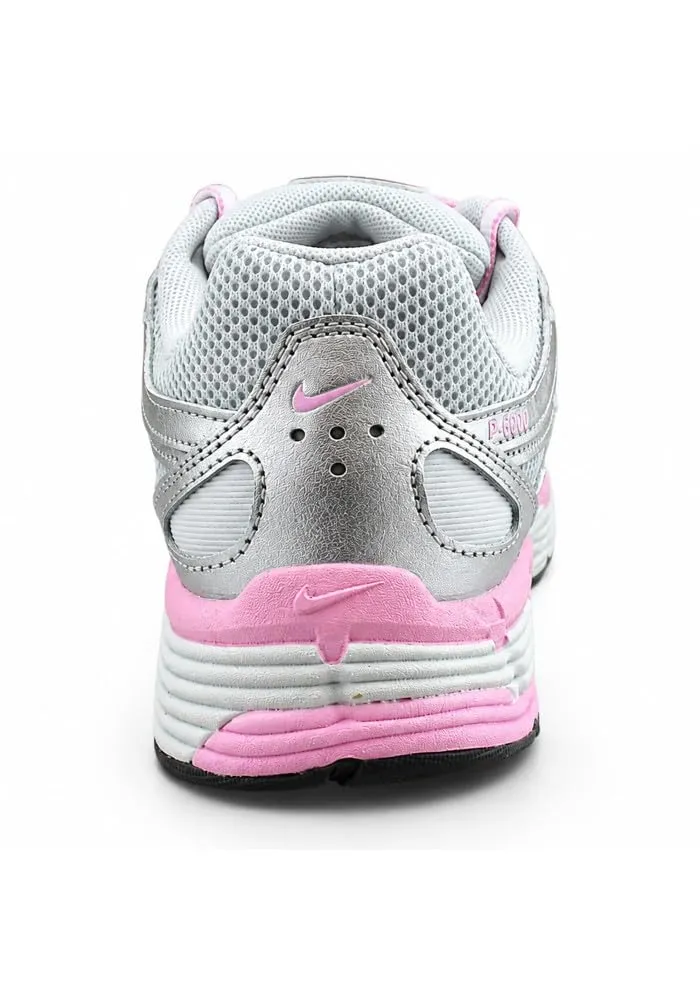 Nike P-6000 Sneakers Donna 37.5 Platino Rosa retrò