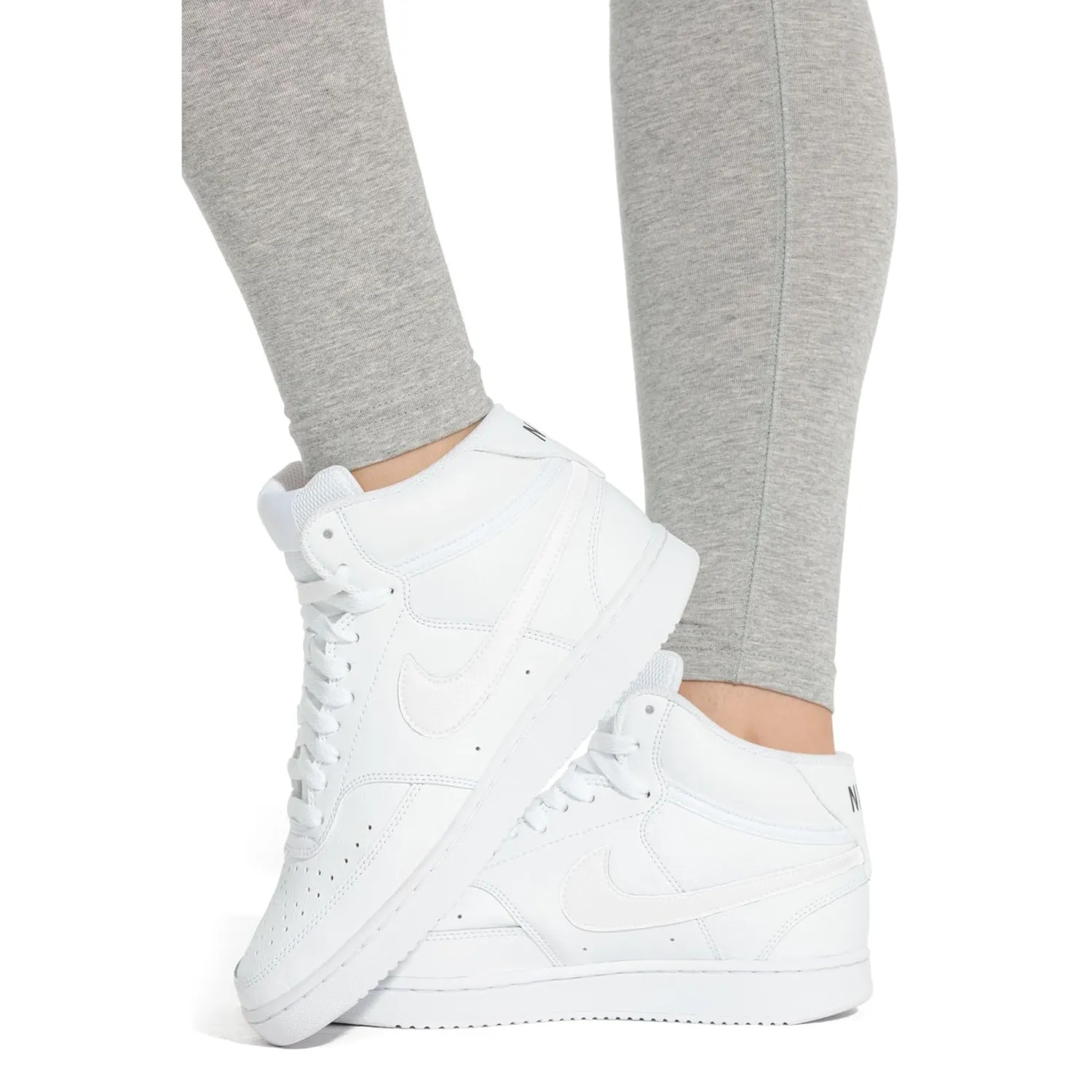 Nike Court Vision Mid sneakers bianche pelle