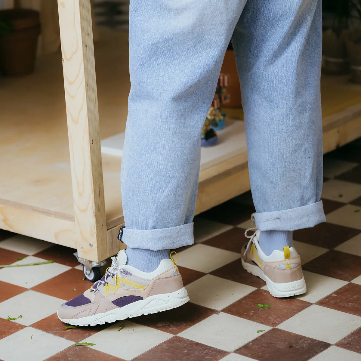 Karhu Fusion 2.0 sneakers Warm Taupe Mango Mint Flower