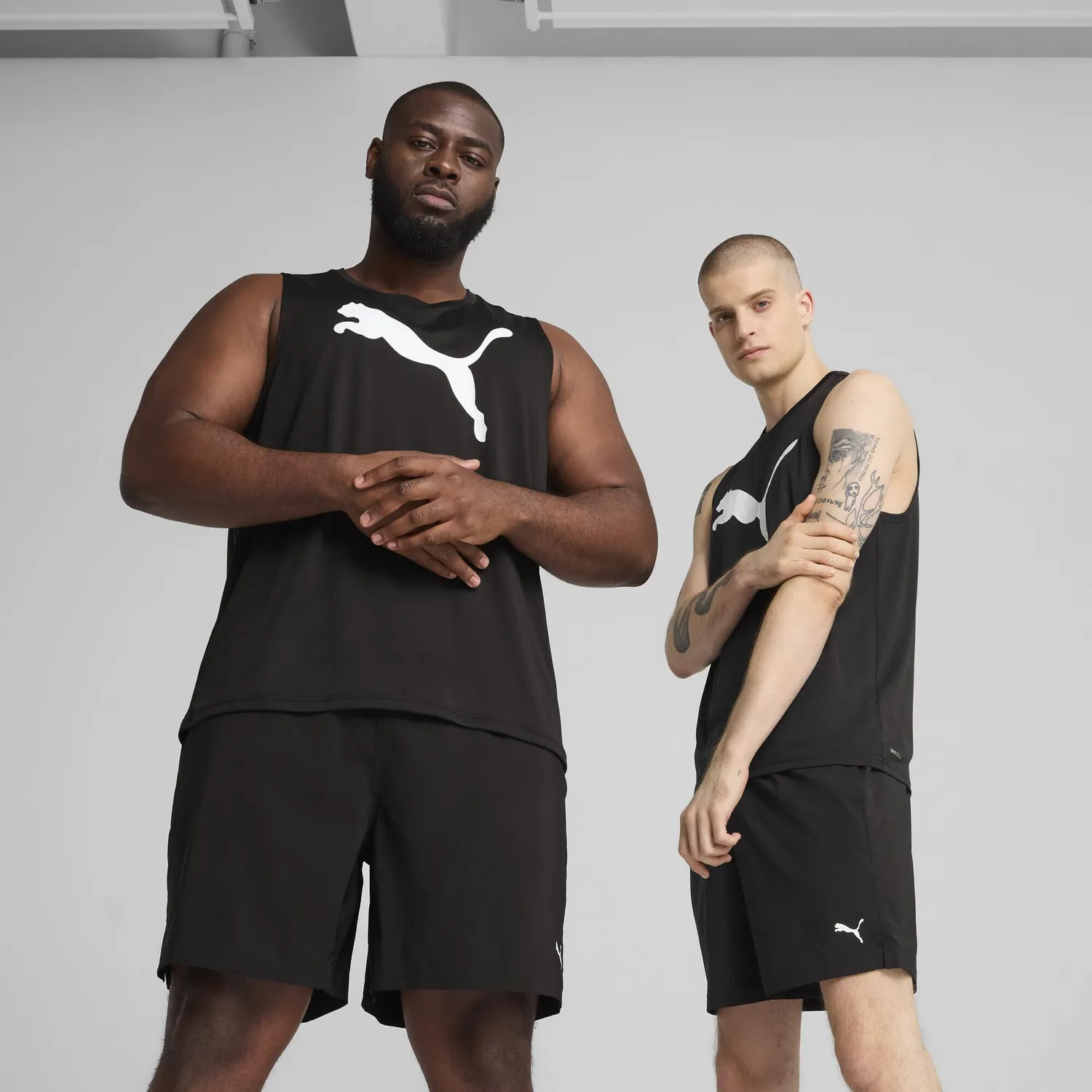 PUMA Tad Essential canotta training nera smanicata