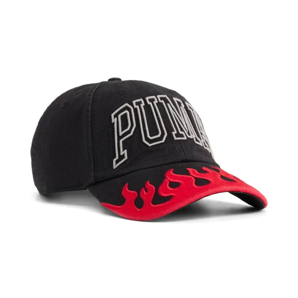 PUMA Flame BB cappellino baseball rosso nero taglia unica