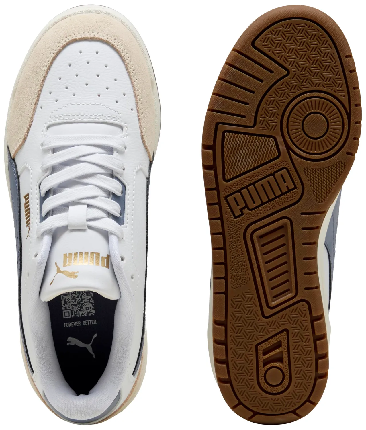 Puma Shuffle Downtown Lo OG Jr sneakers bimbo bianche