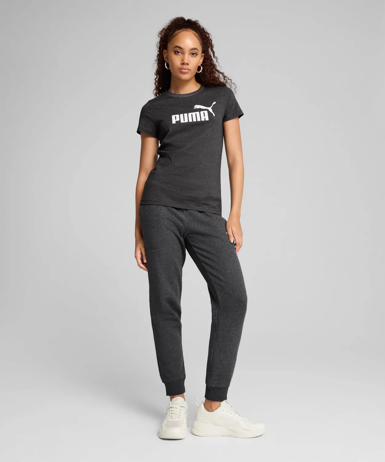 PUMA Ess No.1 Logo Tee t-shirt bianca unisex